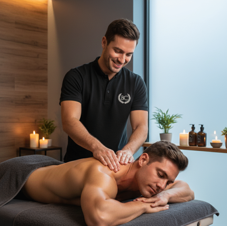 first time M2M massage experience at Boyz Club